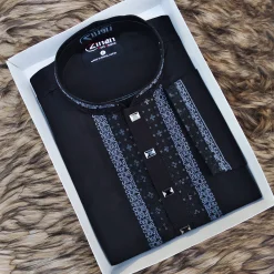 Premium Embroidery Panjabi (Black)